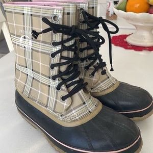 Plaid Sorel Waterproof Boots